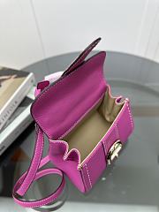 Delvaux Brillant Mini Whole-Grain Leather Pink 20x12x15cm - 6