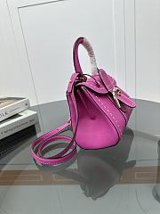 Delvaux Brillant Mini Whole-Grain Leather Pink 20x12x15cm - 4