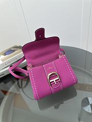 Delvaux Brillant Mini Whole-Grain Leather Pink 20x12x15cm - 2