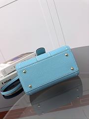Delvaux Brillant Mini Whole-Grain Leather Blue 20x12x15cm - 2