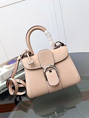 Delvaux Brillant Mini Whole-Grain Leather Light Pink 20x12x15cm - 1