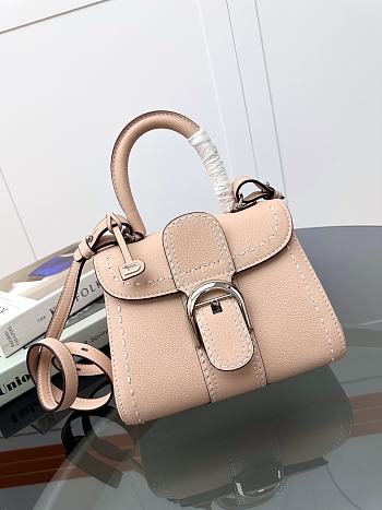 Delvaux Brillant Mini Whole-Grain Leather Light Pink 20x12x15cm