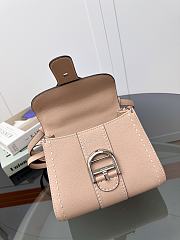 Delvaux Brillant Mini Whole-Grain Leather Light Pink 20x12x15cm - 3