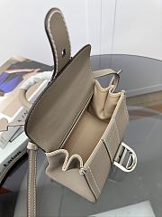 Delvaux Brillant Mini Whole-Grain Leather Grey 20x12x15cm - 5