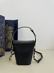 Dior 30 Montaigne Amber Mini Bucket Bag Black 17x18x8cm - 6