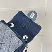 Chanel Bicolor CC Medallion Graphic Denim 17cm  - 2