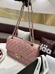 Chanel Flap Bag Iridescent Pink Gold 25cm - 3