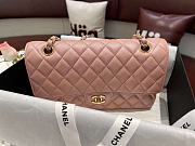 Chanel Flap Bag Iridescent Pink Gold 25cm - 2