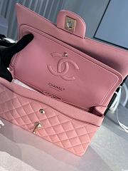 Chanel Medium Flap Bag Pink Caviar Silver 25cm - 3