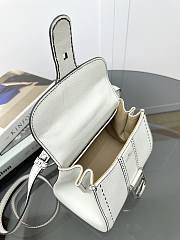 Delvaux Brillant Mini Whole-Grain Leather White 20x12x15cm - 6