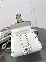 Delvaux Brillant Mini Whole-Grain Leather White 20x12x15cm - 5