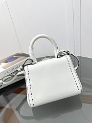 Delvaux Brillant Mini Whole-Grain Leather White 20x12x15cm - 2