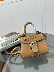 Delvaux Brillant Mini Whole-Grain Leather Brown 20x12x15cm - 1