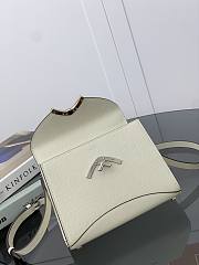 Moynat White Gabrielle BB Silver Hardware 22x16x8.5cm - 4