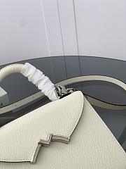 Moynat White Gabrielle BB Silver Hardware 22x16x8.5cm - 2