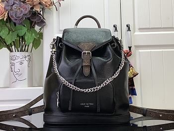 Louis Vuitton LV Montsouris PM Backpack Black 28x30x18cm