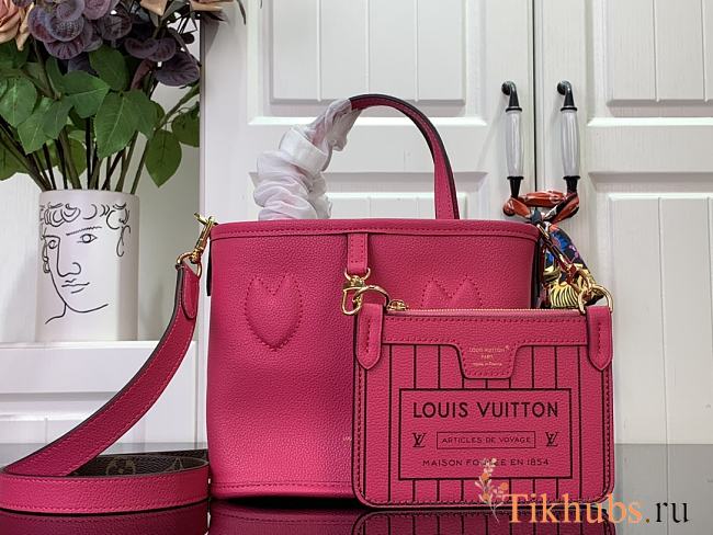 Louis Vuitton LV Neverfull Inside Out BB Pink 24x14x9cm - 1