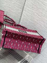 Dior Medium Book Tote Fuchsia White Miss Dior 36 x 27.5 x 16.5 cm - 6