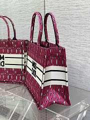 Dior Medium Book Tote Fuchsia White Miss Dior 36 x 27.5 x 16.5 cm - 2