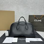 Celine Leather Bowling Bag Black 41x22.5x23cm - 1