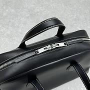 Celine Leather Bowling Bag Black 41x22.5x23cm - 6