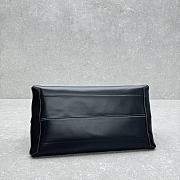 Celine Leather Bowling Bag Black 41x22.5x23cm - 4