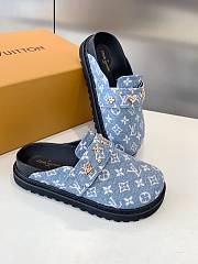 Louis Vuitton LV Denim Clog Slides - 5