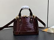 Louis Vuitton LV Nano Alma Bag Bordeaux Red 18 x 12 x 8 cm  - 1