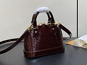 Louis Vuitton LV Nano Alma Bag Bordeaux Red 18 x 12 x 8 cm  - 4