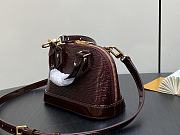 Louis Vuitton LV Nano Alma Bag Bordeaux Red 18 x 12 x 8 cm  - 5