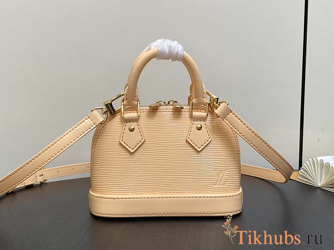 Louis Vuitton LV Nano Alma Bag Beige 18 x 12 x 8 cm - 1