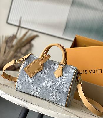 Louis Vuitton LV Speedy 25 Denim 25x15x19cm