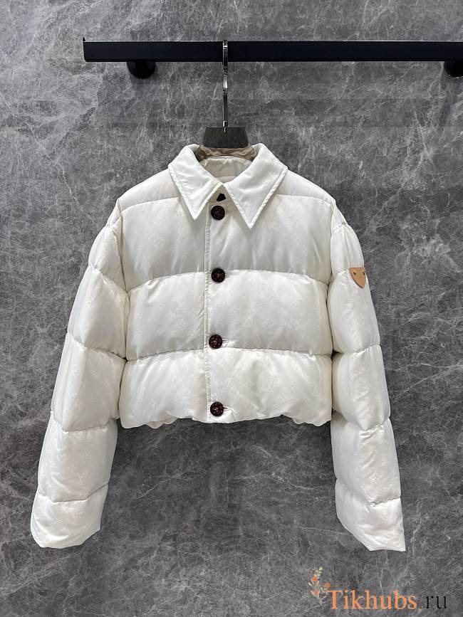 Louis Vuitton LV Short Down Jacket White - 1