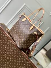 Louis Vuitton LV Neverfull With Strap Red Monogram 31x28x14cm - 5