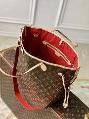 Louis Vuitton LV Neverfull With Strap Red Monogram 31x28x14cm - 2
