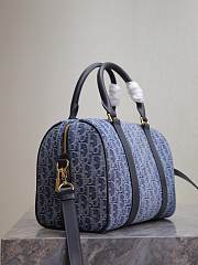 Dior Groove 25 Bag Blue Denim Oblique Jacquard 25 x 19 x 16 cm - 5