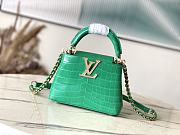 Louis Vuitton Mini Capucines Green Crocodile 21cm - 1