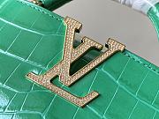 Louis Vuitton Mini Capucines Green Crocodile 21cm - 2