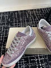 Golden Goose Purple Super-star Glittered Sneakers - 3