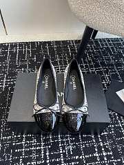 Chanel White Black Ballerina Flat - 3