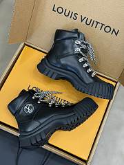 Louis Vuitton LV Ruby Flat Military Boots Black - 2