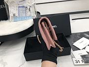 Chanel Wallet Chain Woc Pink Gold Lambskin 19cm - 5