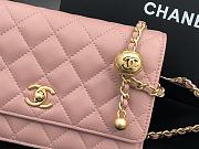 Chanel Wallet Chain Woc Pink Gold Lambskin 19cm - 2