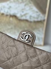 Chanel Vintage Flap Bag Brown Caviar silver 30x18x4cm  - 2