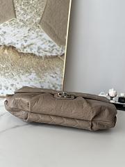 Chanel Large Vintage Flap Bag Brown Caviar silver 40x30cm - 6