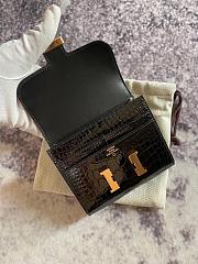 Hermes Constance Crocodile Wallet Black 12cm - 3