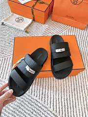 Hermes Jackson Sandal Black Silver - 4