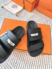 Hermes Jackson Sandal Black Silver - 3