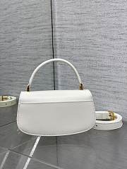 Dior Small 30 Montaigne Top Handle Bag White Calfskin 19 x 9 x 8 cm - 3