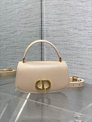 Dior Small 30 Montaigne Top Handle Bag Beige Calfskin 19 x 9 x 8 cm - 1